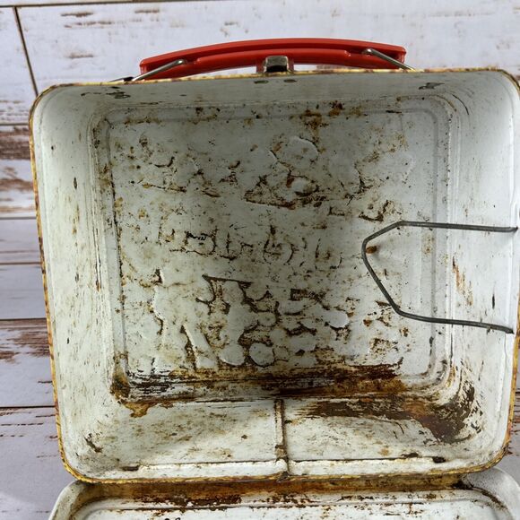 CRACKER JACK metal LUNCHBOX & THERMOS vintage ALLADIN - Picture 4 of 7